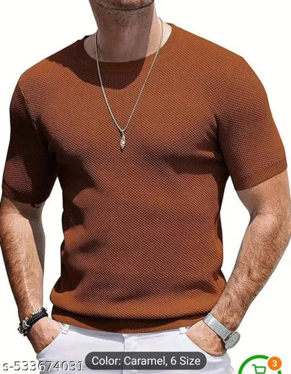 Brown_Cotton_Blend_Premium_T_Shirt_For_Men