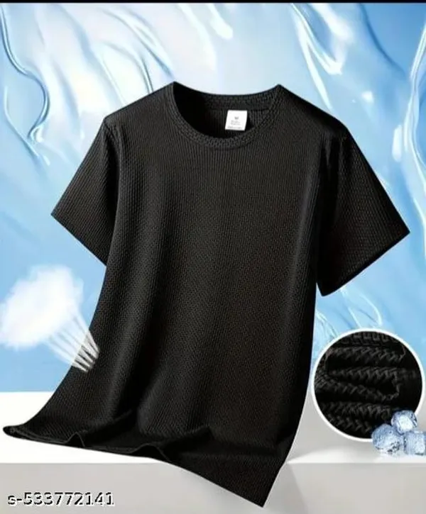 Black_Cotton_Blend_Premium_T_Shirt_For_Men