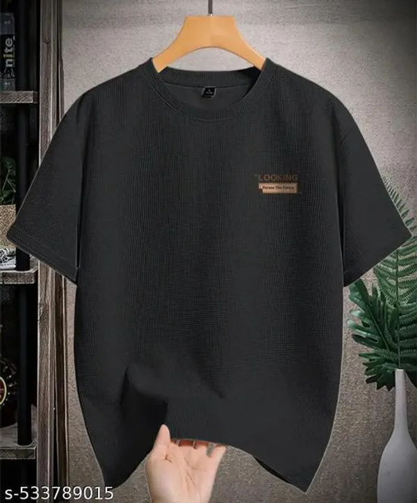 Black_Cotton_Blend_Premium_T_Shirt_For_Men