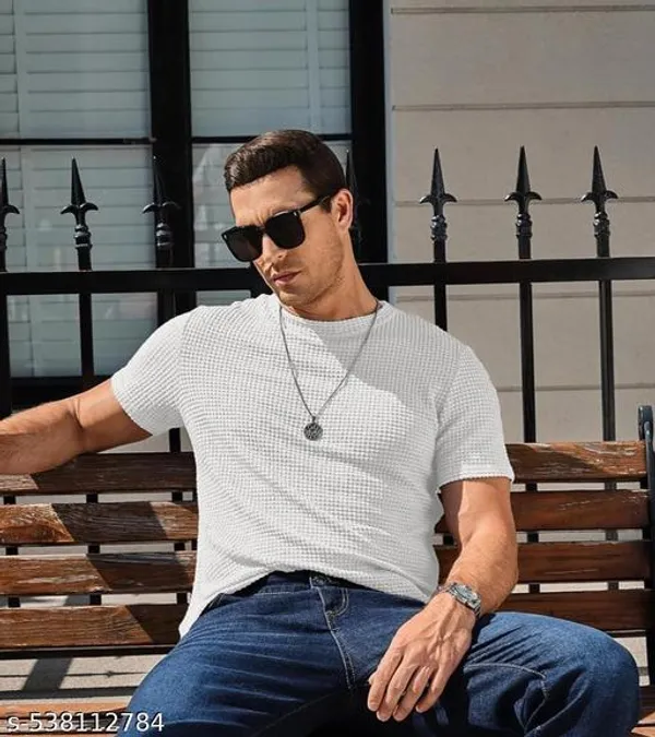 White_Cotton_Blend_Premium_T_Shirt_For_Men