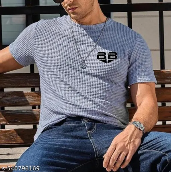 Grey_Cotton_Blend_Premium_T_Shirt_For_Men