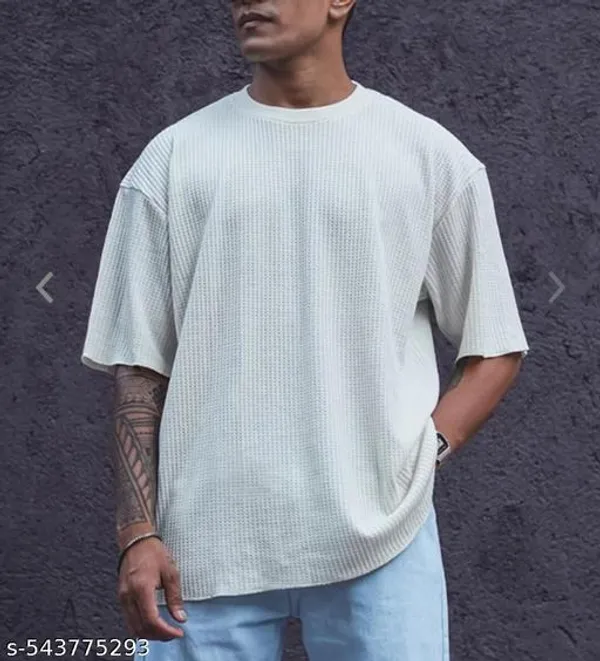 White_Cotton_Blend_Premium_T_Shirt_For_Men