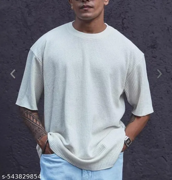White_Cotton_Blend_Premium_T_Shirt_For_Men