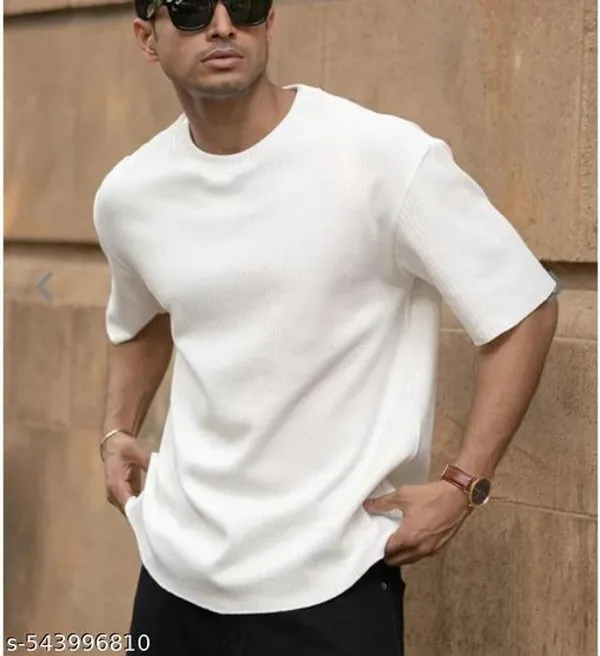 White_Cotton_Blend_Premium_T_Shirt_For_Men
