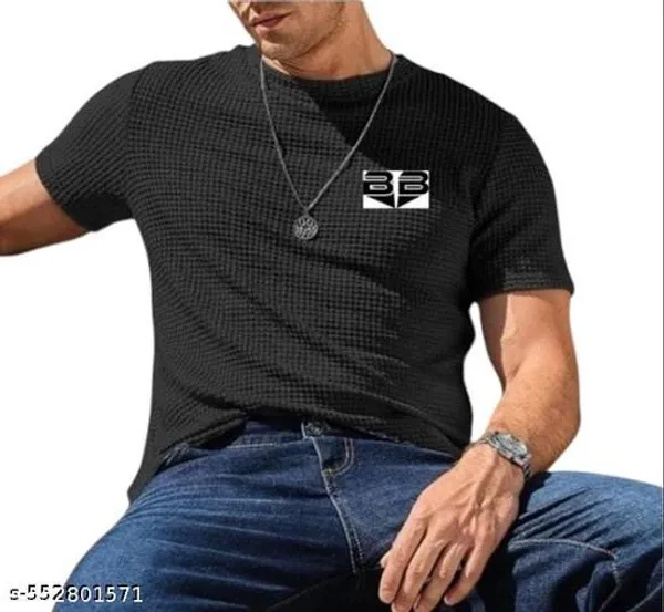 Black_Cotton_Blend_Premium_T_Shirt_For_Men