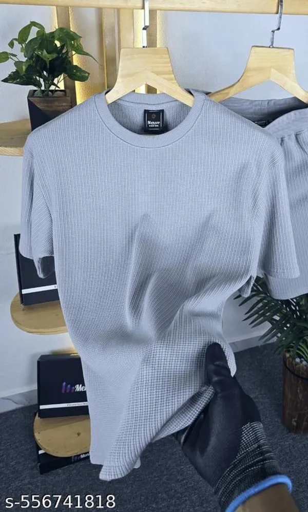 Sky_Blue_Cotton_Blend_Premium_T_Shirt_For_Men