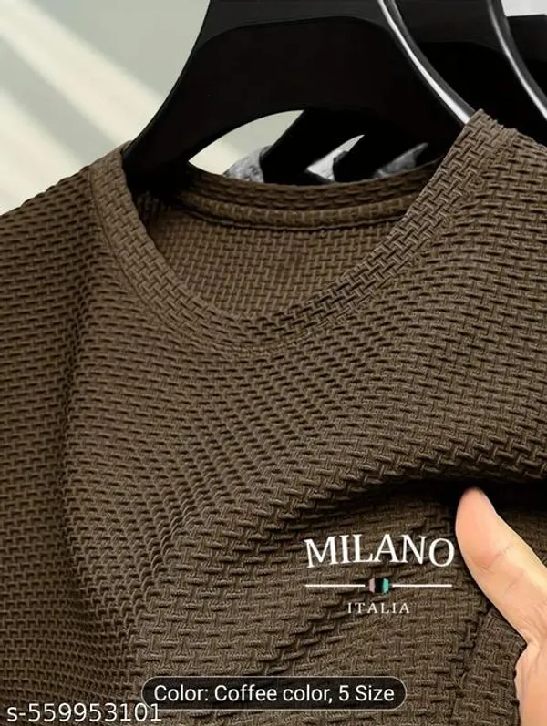 Brown_Cotton_Blend_Premium_T_Shirt_For_Men