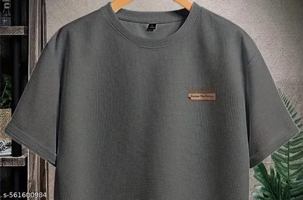 Grey_Cotton_Blend_Premium_T_Shirt_For_Men