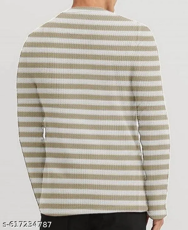 Multicolor_Cotton_Blend_Premium_Winter_Full_Waffle_T_Shirt_For_Men
