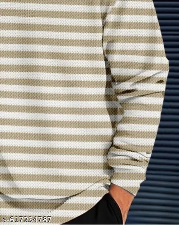Multicolor_Cotton_Blend_Premium_Winter_Full_Waffle_T_Shirt_For_Men