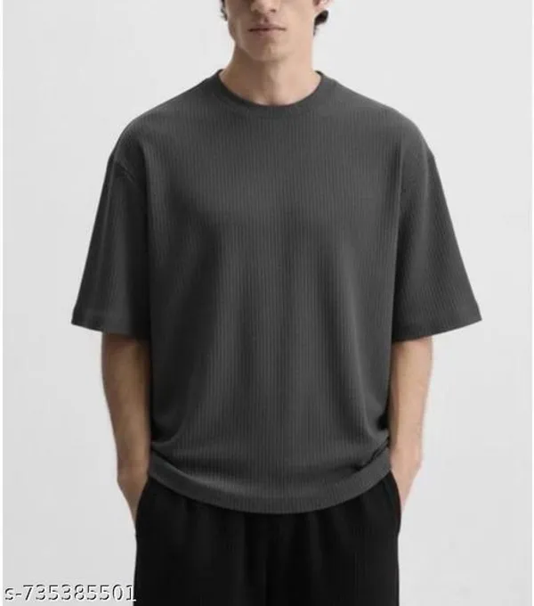Grey_Cotton_Blend_Premium_Stripes_Half_Sleeve_T_Shirt_For_Men