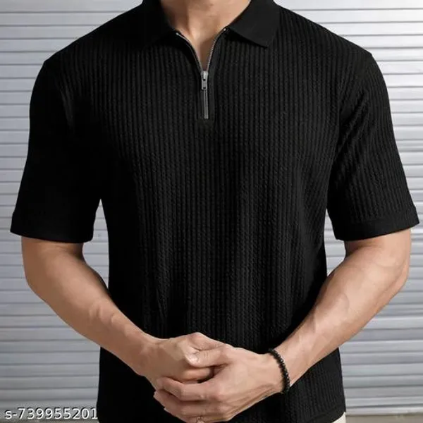 Black_Cotton_Blend_Premium_T_Shirt_For_Men
