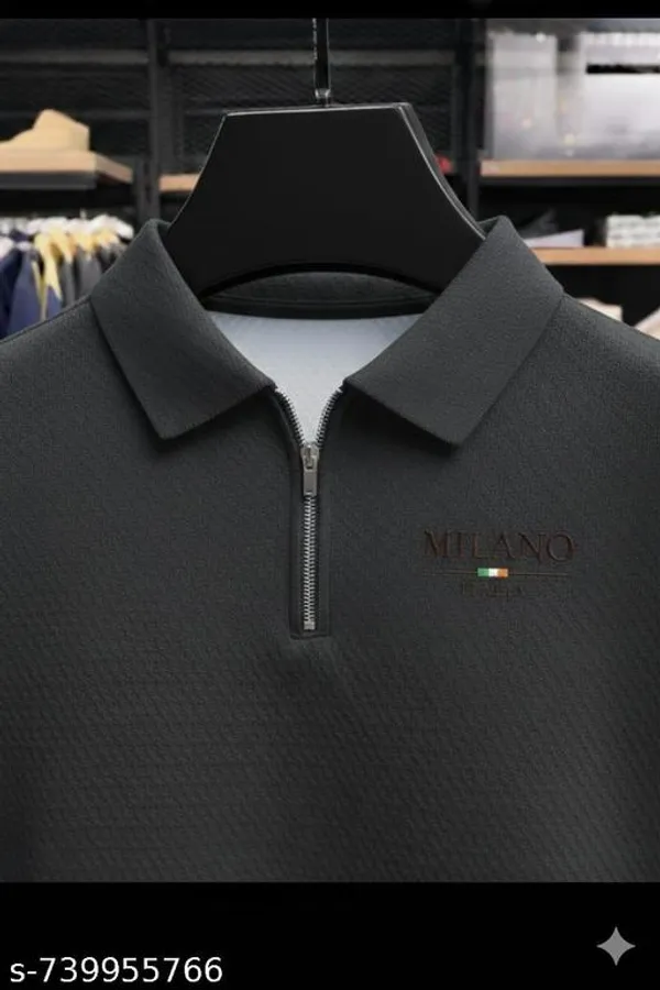 Grey_Cotton_Blend_Premium_T_Shirt_For_Men