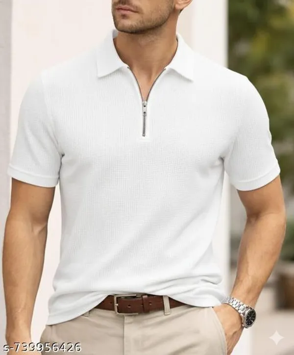 White_Cotton_Blend_Premium_T_Shirt_For_Men