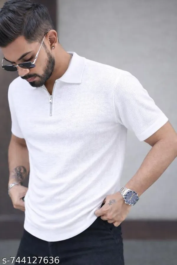 White_Cotton_Blend_Premium_T_Shirt_For_Men