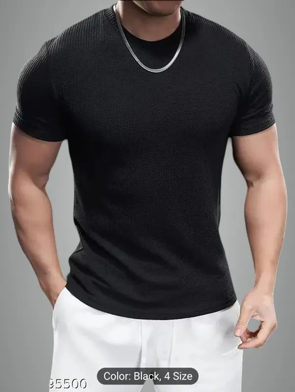 Black_Cotton_Blend_Premium_T_Shirt_For_Men