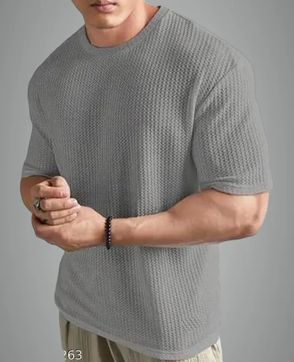 Grey_Cotton_Blend_Premium_T_Shirt_For_Men
