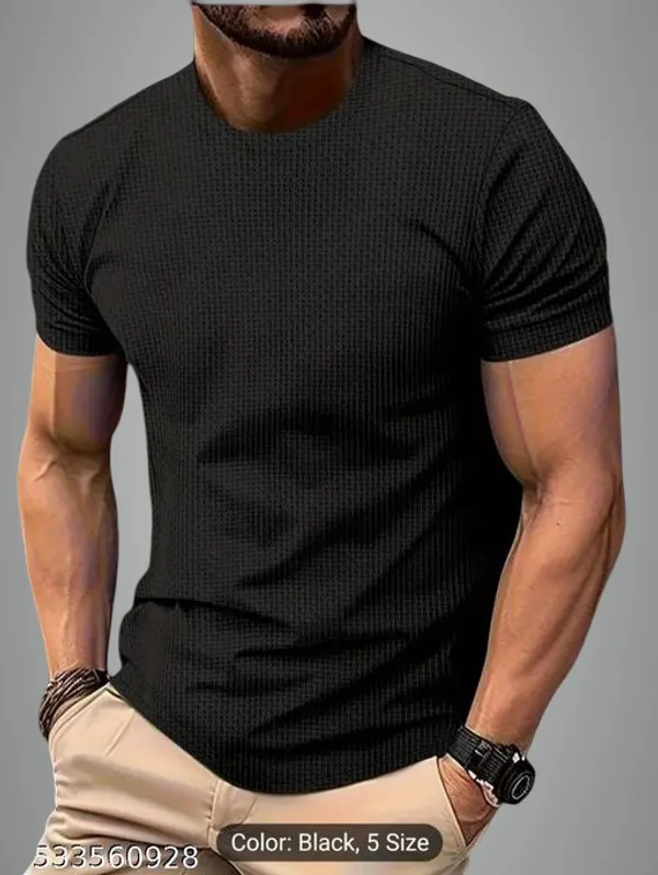 Black_Cotton_Blend_Premium_T_Shirt_For_Men