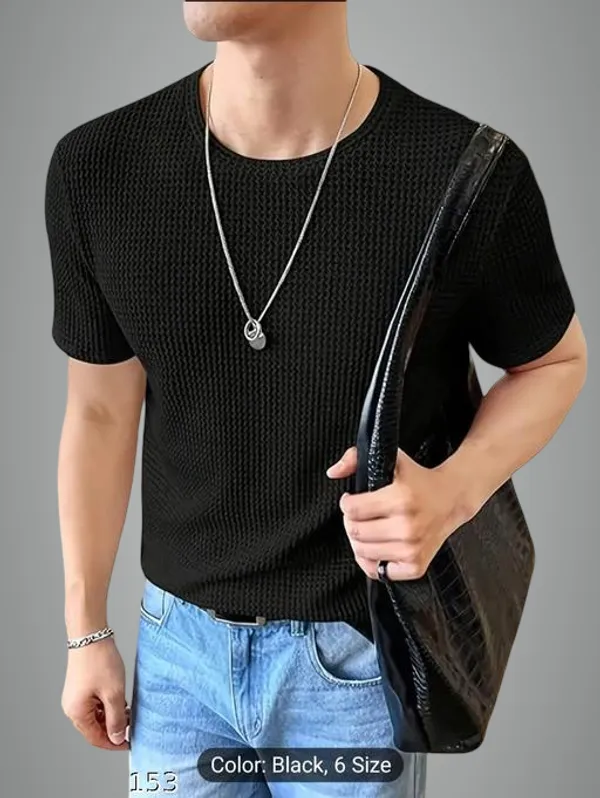 Black_Cotton_Blend_Premium_T_Shirt_For_Men