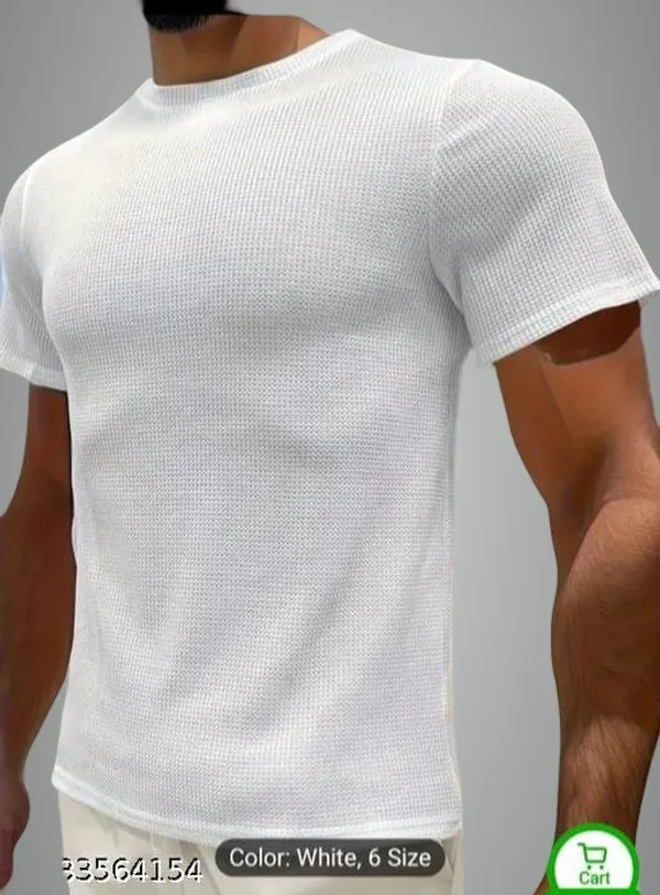 White_Cotton_Blend_Premium_T_Shirt_For_Men