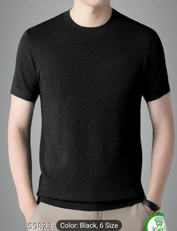 Black_Cotton_Blend_Premium_T_Shirt_For_Men