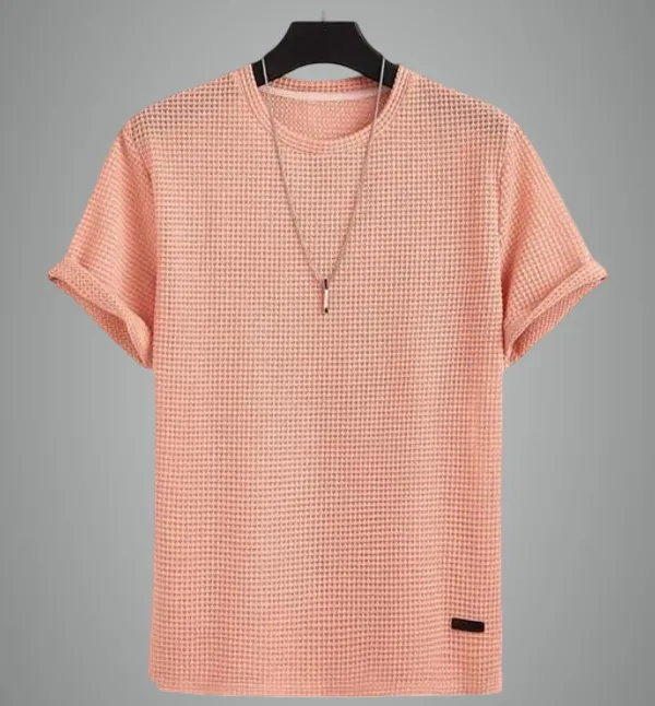 Orange_Cotton_Blend_Premium_T_Shirt_For_Men
