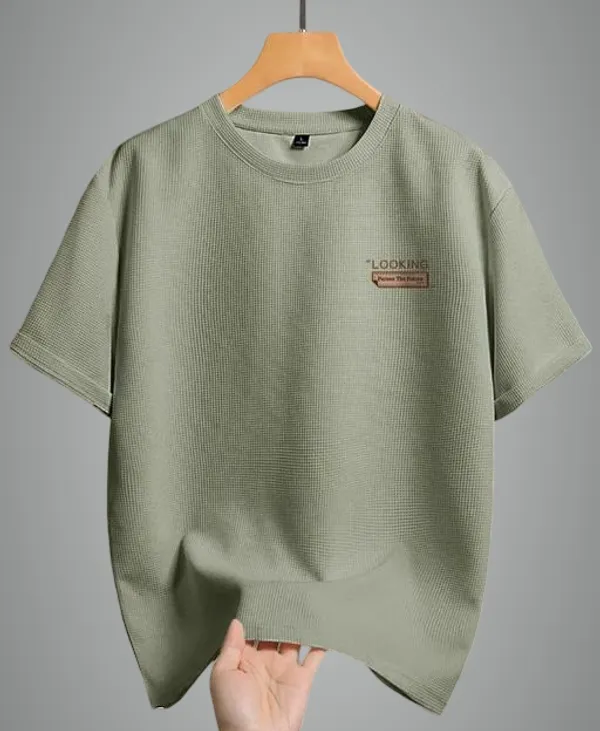 Green_Cotton_Blend_Premium_T_Shirt_For_Men