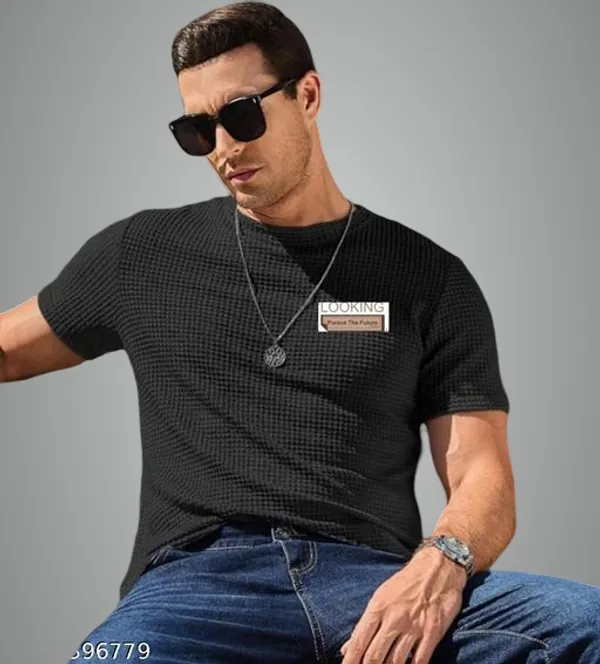 Black_Cotton_Blend_Premium_T_Shirt_For_Men