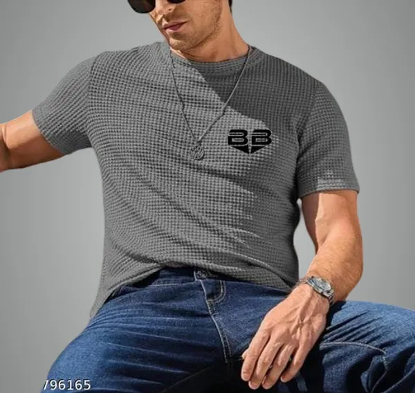 Grey_Cotton_Blend_Premium_T_Shirt_For_Men