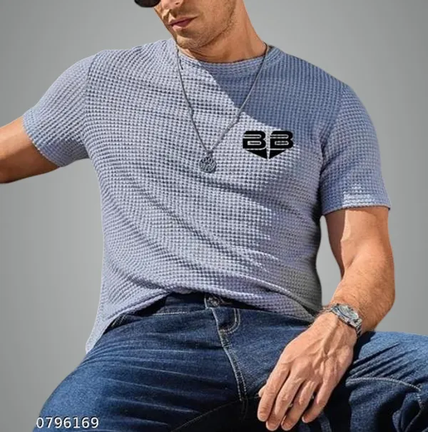 Grey_Cotton_Blend_Premium_T_Shirt_For_Men
