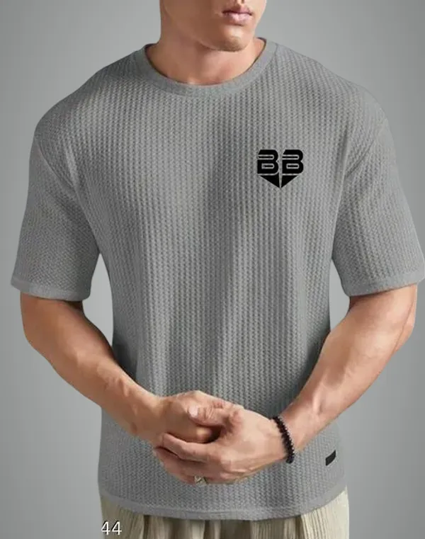 Grey_Cotton_Blend_Premium_T_Shirt_For_Men