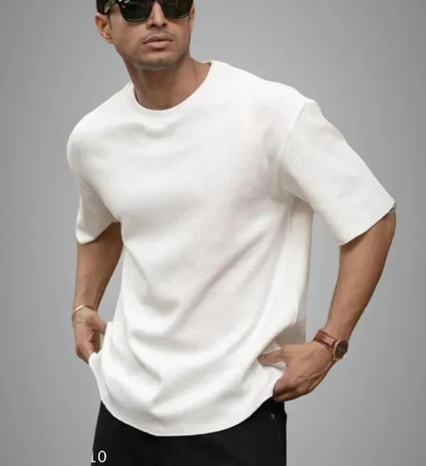 White_Cotton_Blend_Premium_T_Shirt_For_Men