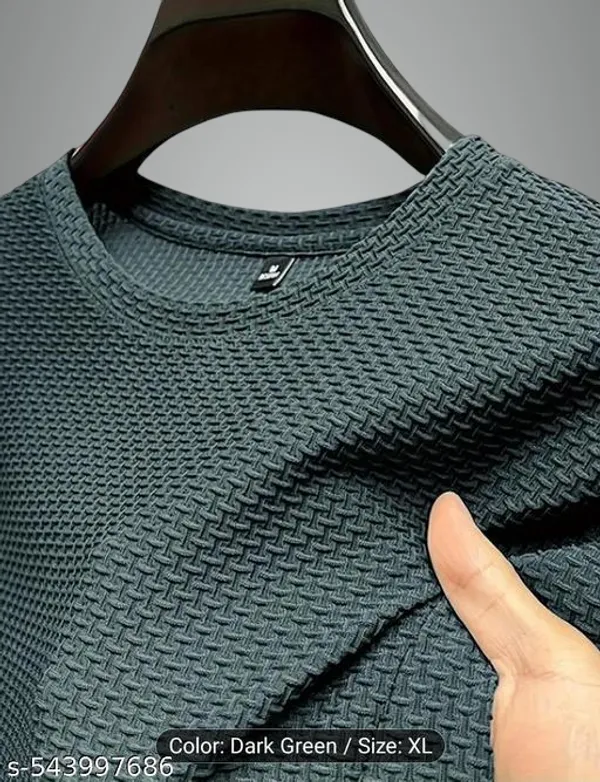Grey_Cotton_Blend_Premium_T_Shirt_For_Men