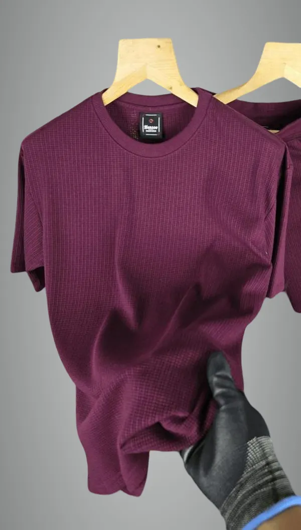 Purple_Cotton_Blend_Premium_T_Shirt_For_Men