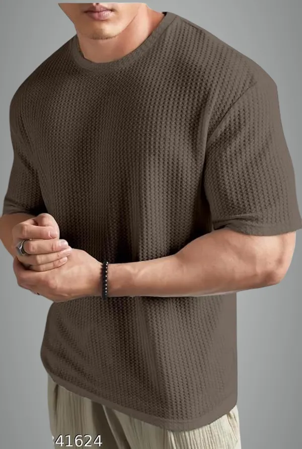 Grey_Cotton_Blend_Premium_T_Shirt_For_Men