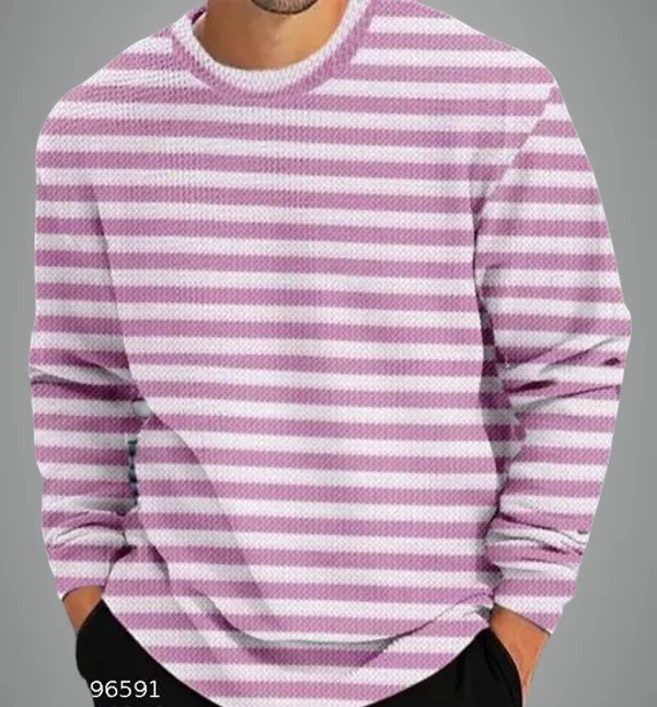 Pink_And_White_Cotton_Blend_Premium_Winter_Full_Waffle_Sweatshirt_For_Men