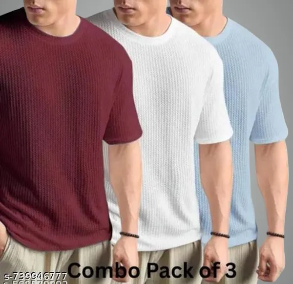 Multicolor_Cotton_Blend_Premium_T_Shirt_For_Men