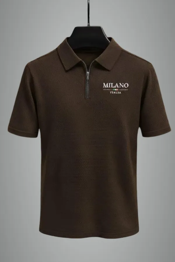 Coffee_Brown_Cotton_Blend_Premium_T_Shirt_For_Men