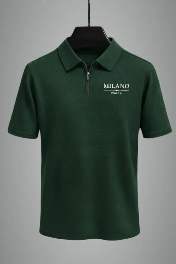 Green_Cotton_Blend_Premium_T_Shirt_For_Men