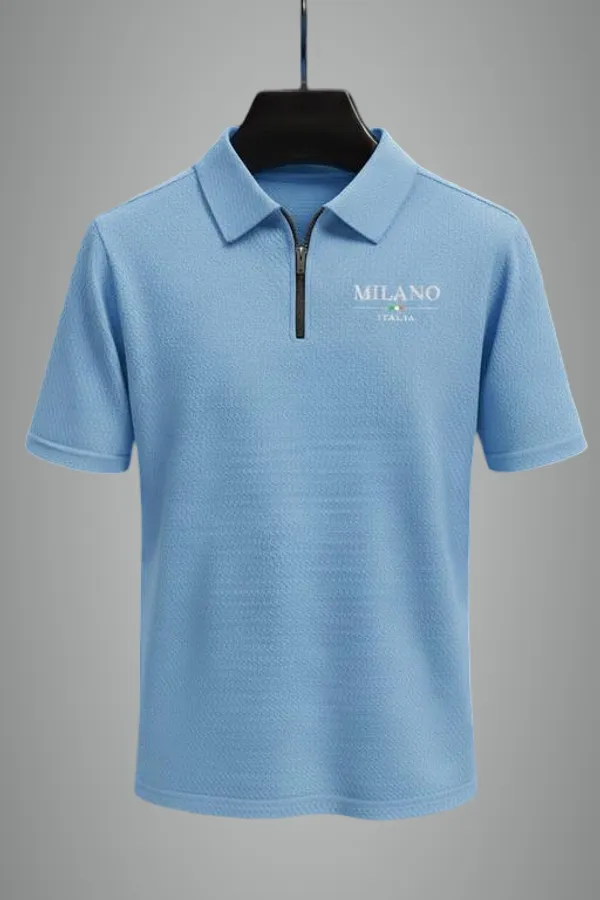 Sky_Blue_Cotton_Blend_Premium_T_Shirt_For_Men