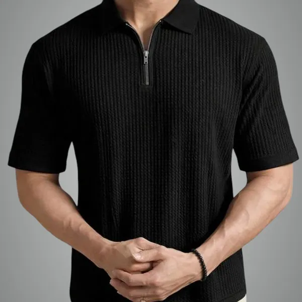 Black_Cotton_Blend_Premium_T_Shirt_For_Men