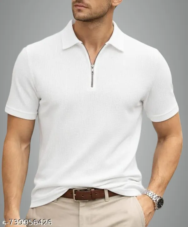 White_Cotton_Blend_Premium_T_Shirt_For_Men