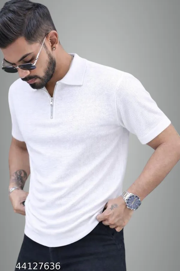 White_Cotton_Blend_Premium_T_Shirt_For_Men