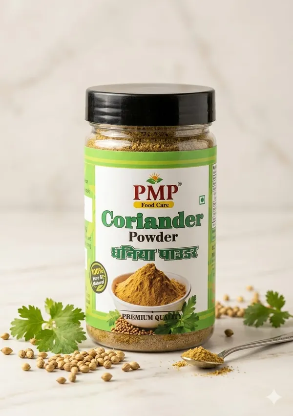 PMP_Foodcare_Coriander_Powder_Ground_Dhania_Premium_Quality_Spice_for_Cooking_-100_Gm_Pack_Of_2