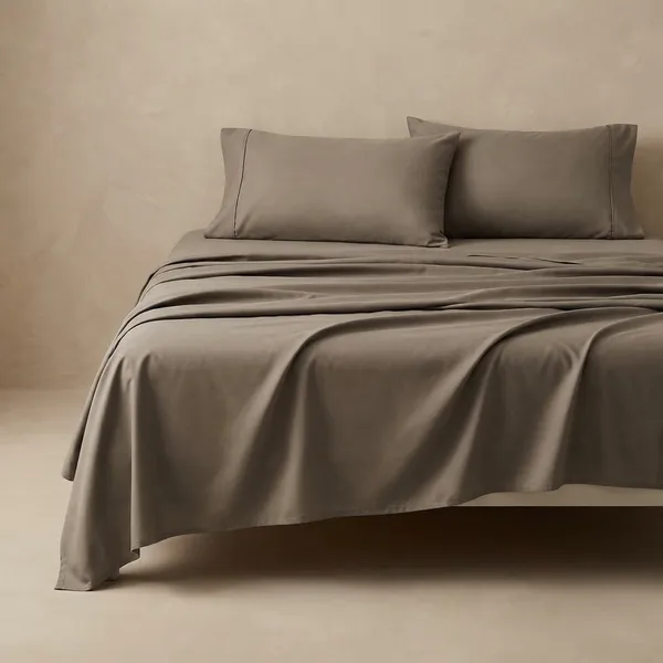 Taupe_100%_Egyptian_Cotton_Solid_Premium_Flat_Sheet,_Pillowcase_Pack_Of_3