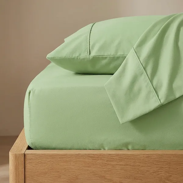 Sage_100%_Egyptian_Cotton_Solid_Premium_Flat_Sheet,_Pillowcase_Pack_Of_3