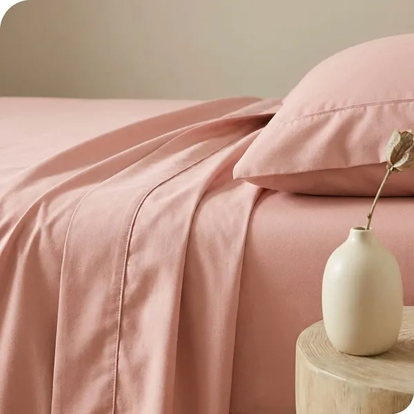 Peach_100%_Egyptian_Cotton_Solid_Premium_Flat_Sheet,_Pillowcase_Pack_Of_3