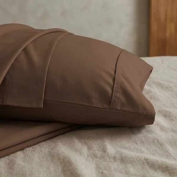 Chocolate_100%_Egyptian_Cotton_Solid_Premium_Flat_Sheet,_Pillowcase_Pack_Of_3