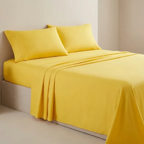 Gold_100%_Egyptian_Cotton_Solid_Premium_Flat_Sheet,_Pillowcase_Pack_Of_3