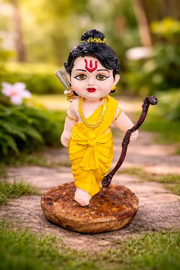 Intricately_Crafted_Child_Lord_Ram_Multicolor_Marble_Dust_Statue_(4cm_x_2cm_x_2cm)